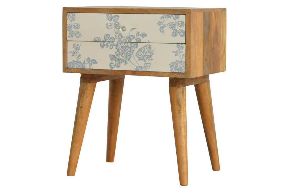 Artisan - Floral Screen Printed Bedside