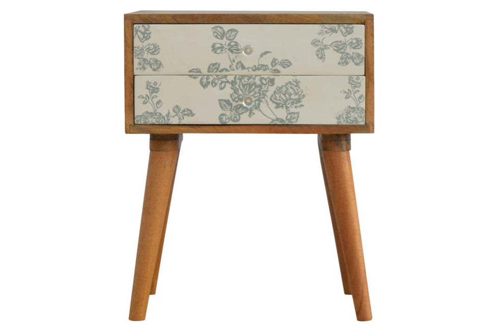Artisan - Floral Screen Printed Bedside