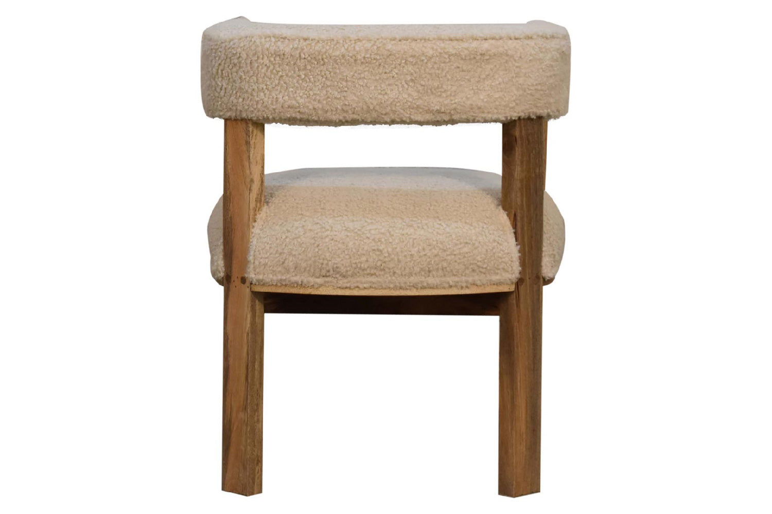 Artisan - Boucle Cream Solid Wood Chair