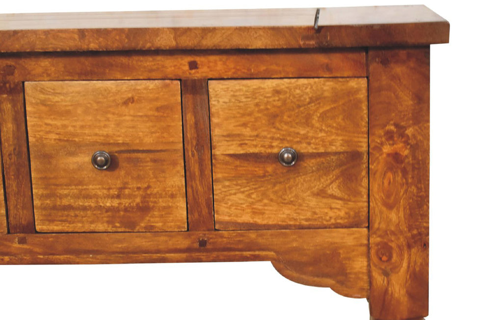 Artisan - 4 Drawer Console Table in Chestnut