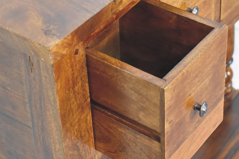 Artisan - 4 Drawer Console Table in Chestnut