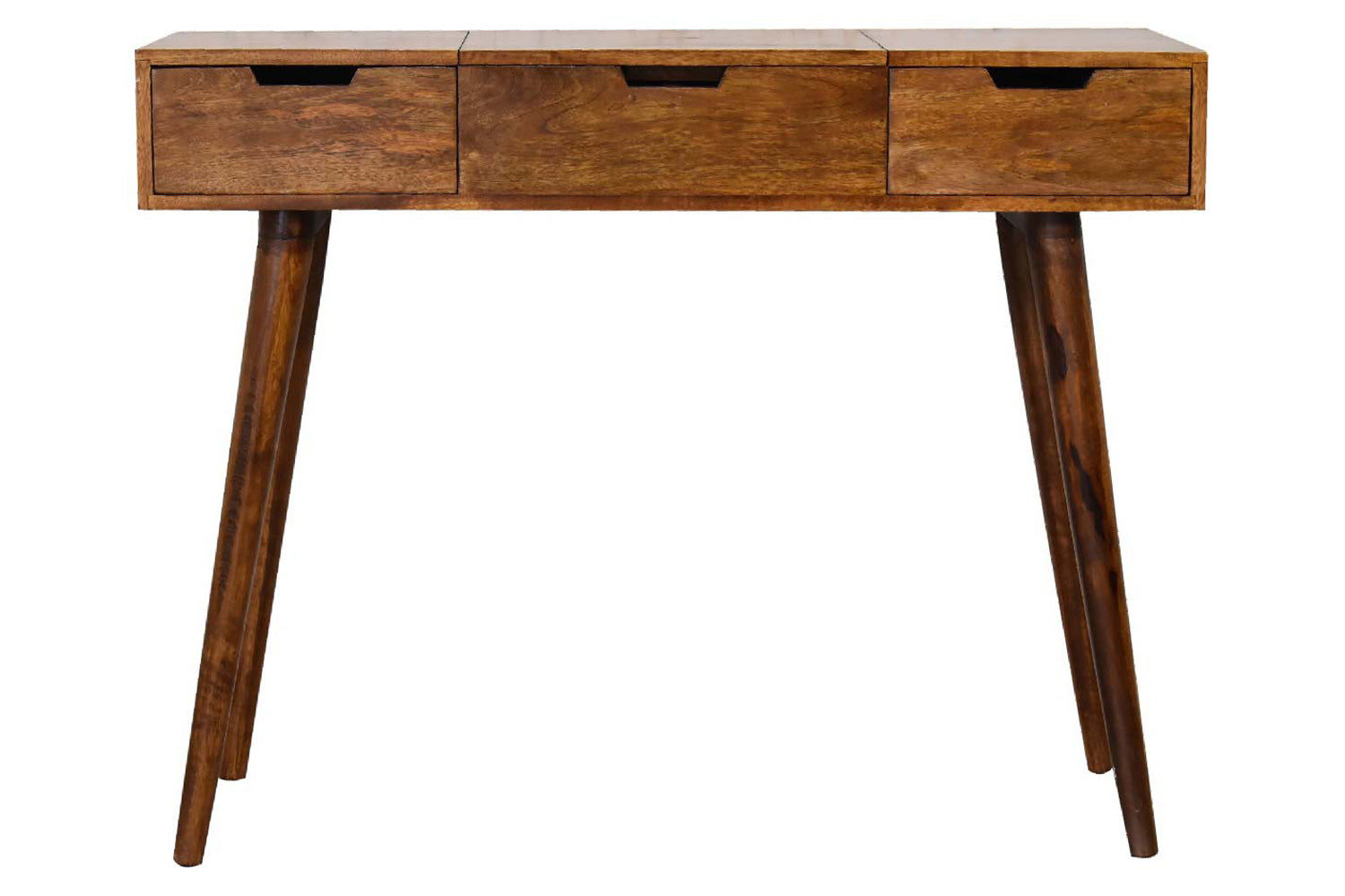 Artisan - Dressing Table with Foldable Mirror in Chestnut