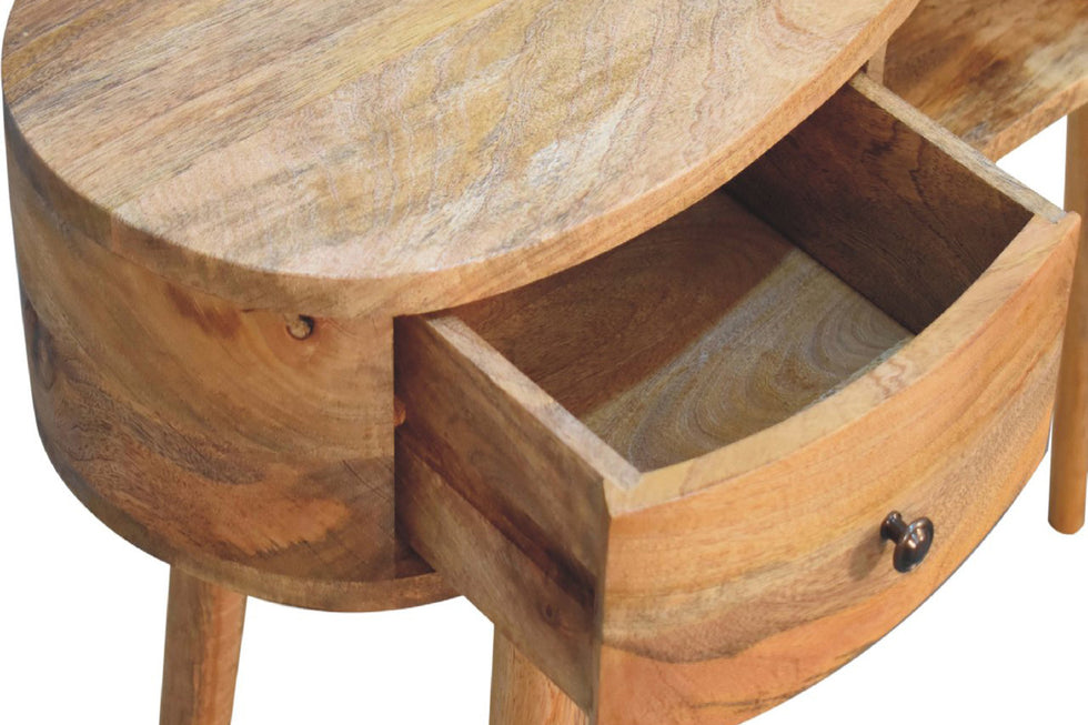 Artisan - Wave Writing Desk in Oak-ish
