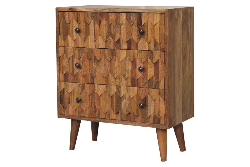Artisan - Mini Pineapple Carved Chest