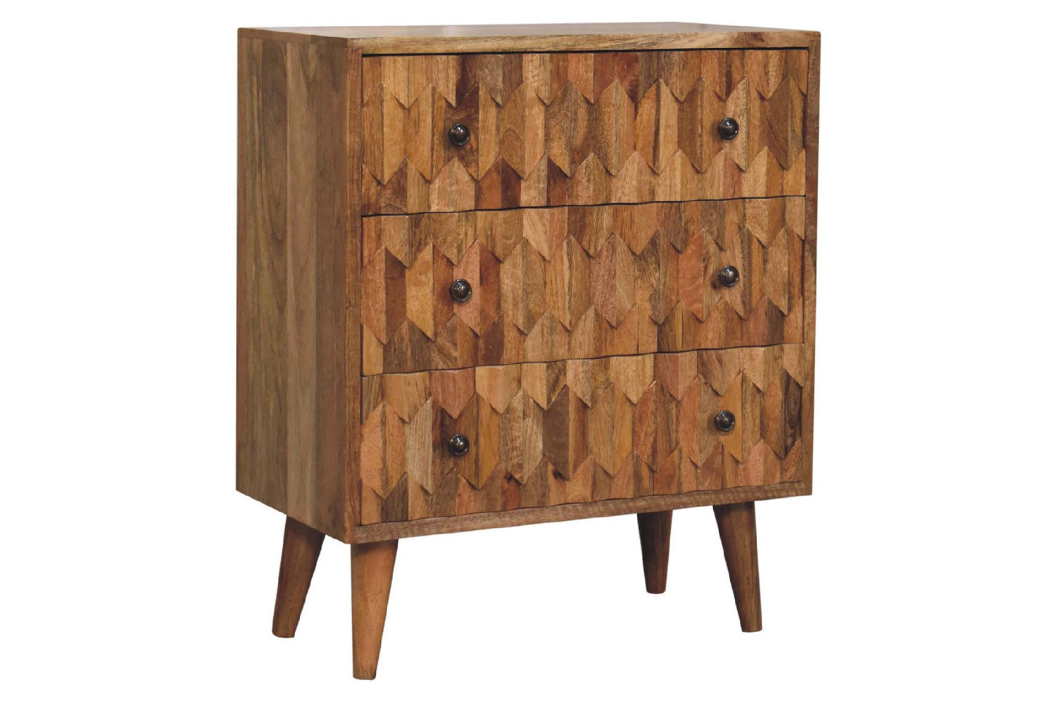 Artisan - Mini Pineapple Carved Chest