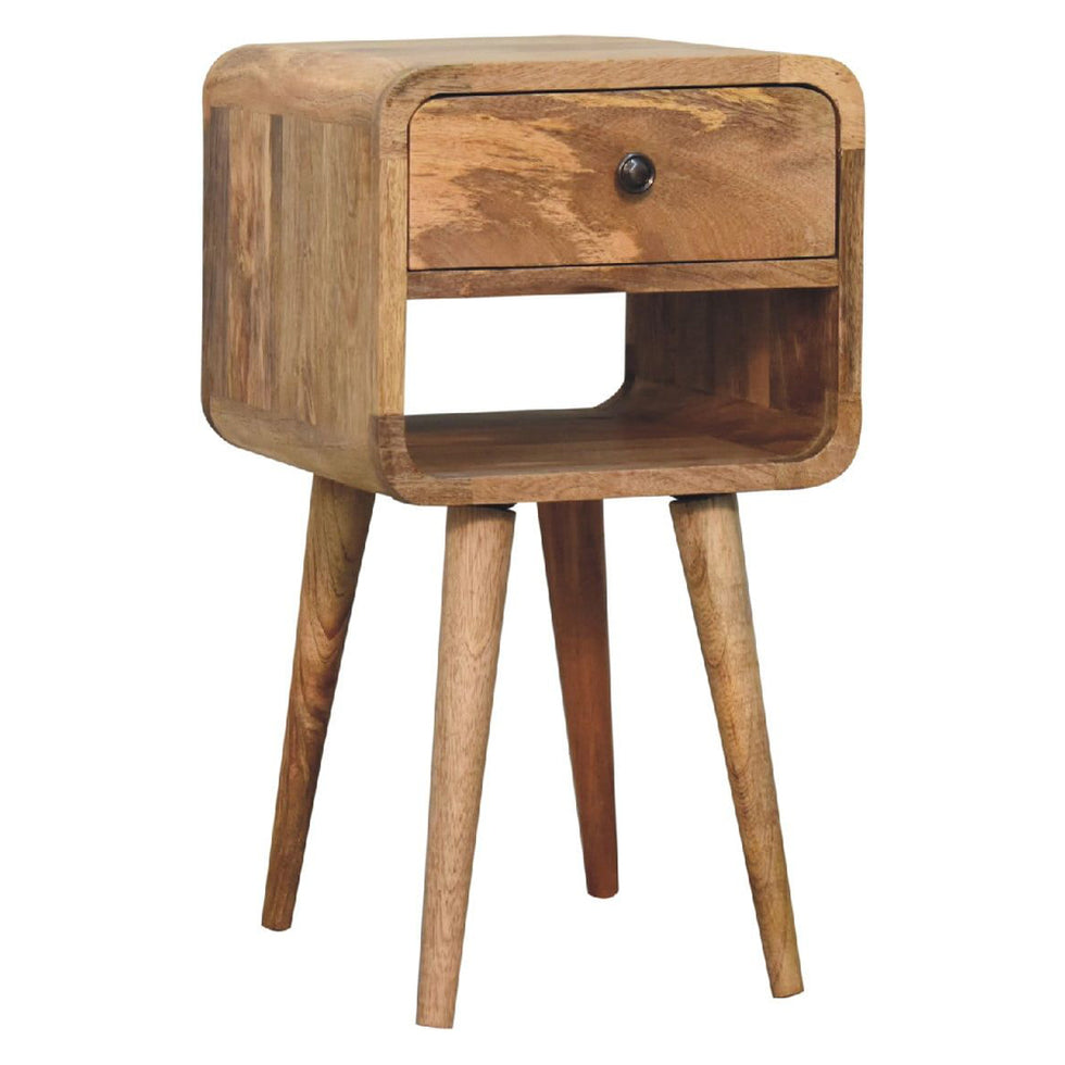 Artisan - Mini Oak-Ish Curve Lower Nightstand