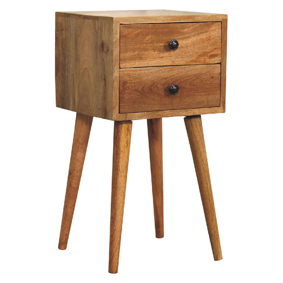 Artisan - Mini 2 Drawer Oak-Ish Nightstand