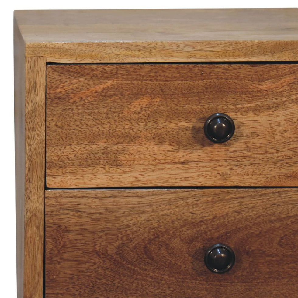 Artisan - Mini 2 Drawer Oak-Ish Nightstand