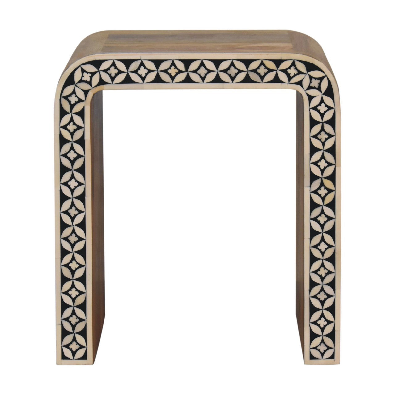 Artisan - Edessa Bone Inlay End Table in Oak-Ish