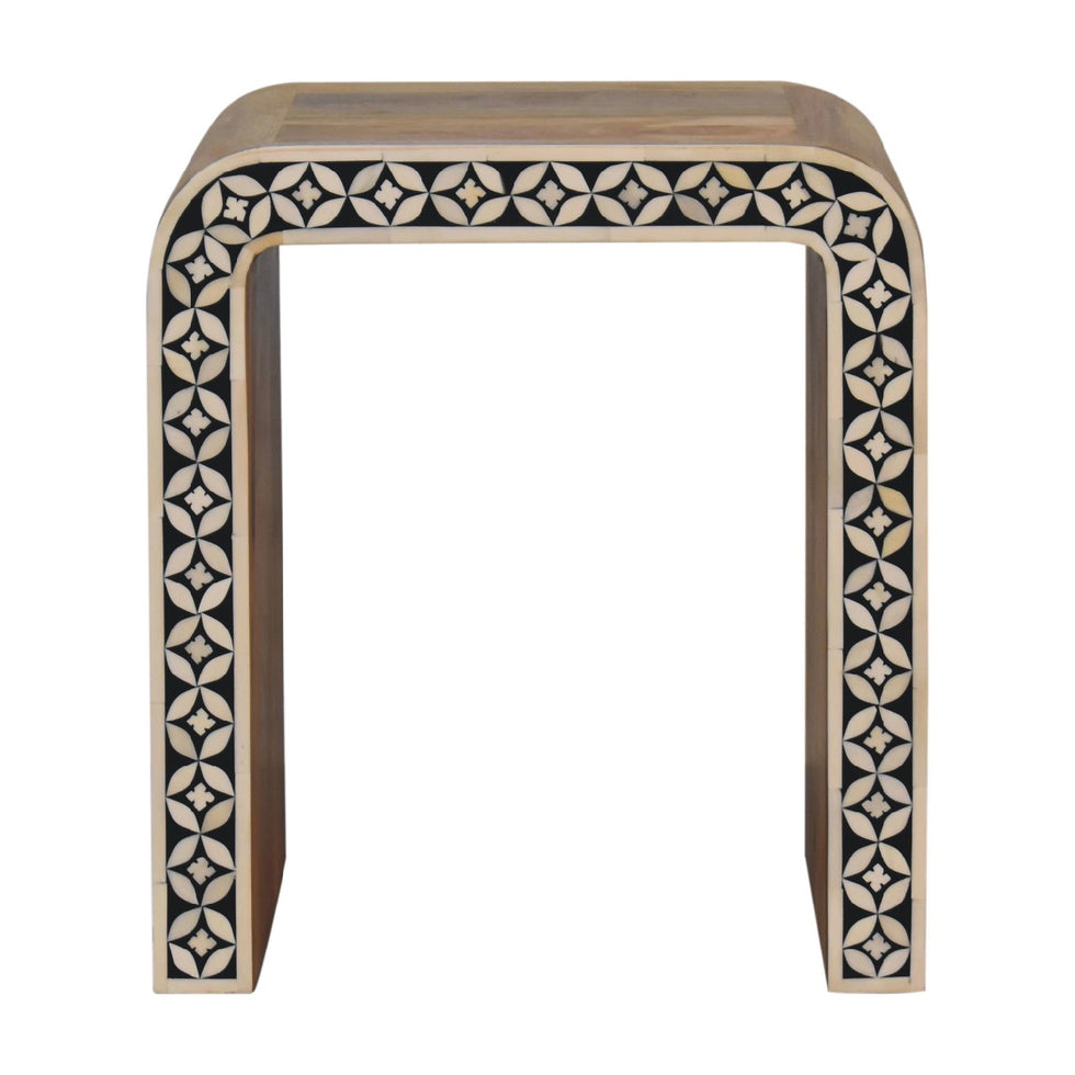 Artisan - Edessa Bone Inlay End Table in Oak-Ish