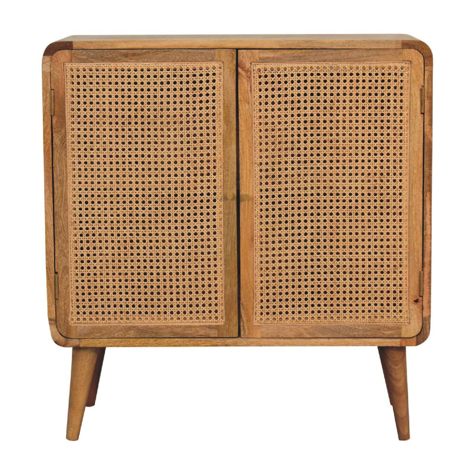 Artisan - Larrisa Storage Cabinet in Oak-Ish, Woven