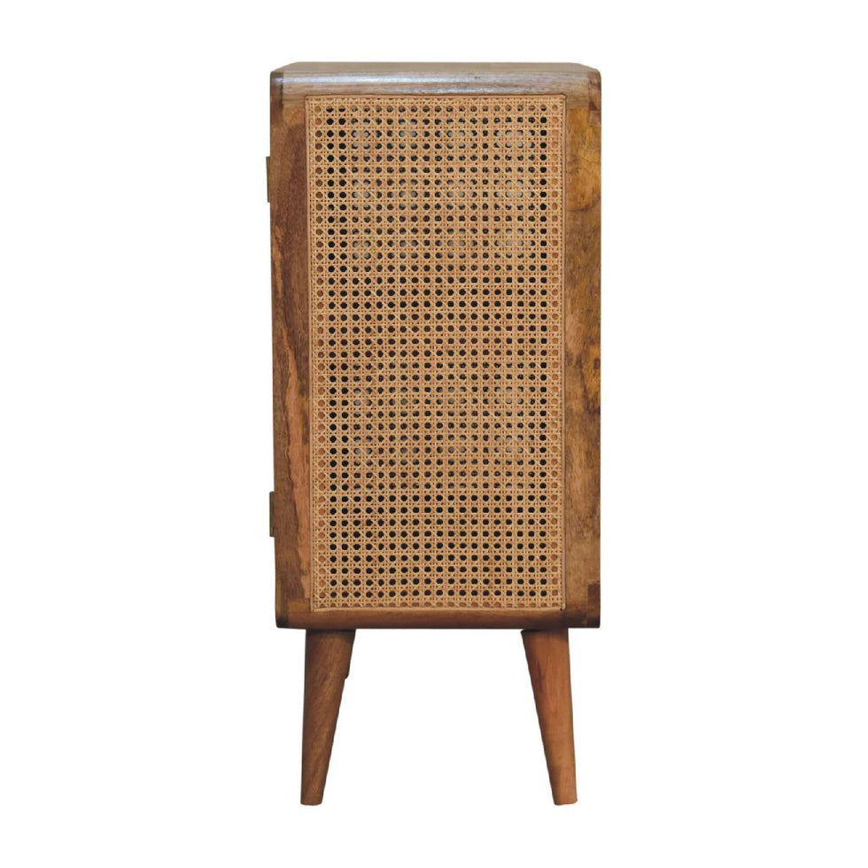 Artisan - Larrisa Storage Cabinet in Oak-Ish, Woven