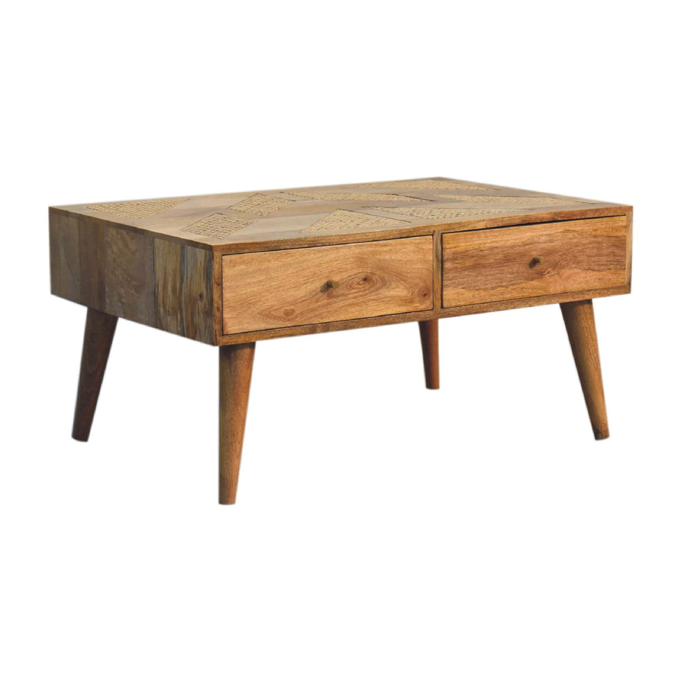Artisan - Aztec Coffee Table in Oak-Ish, Woven