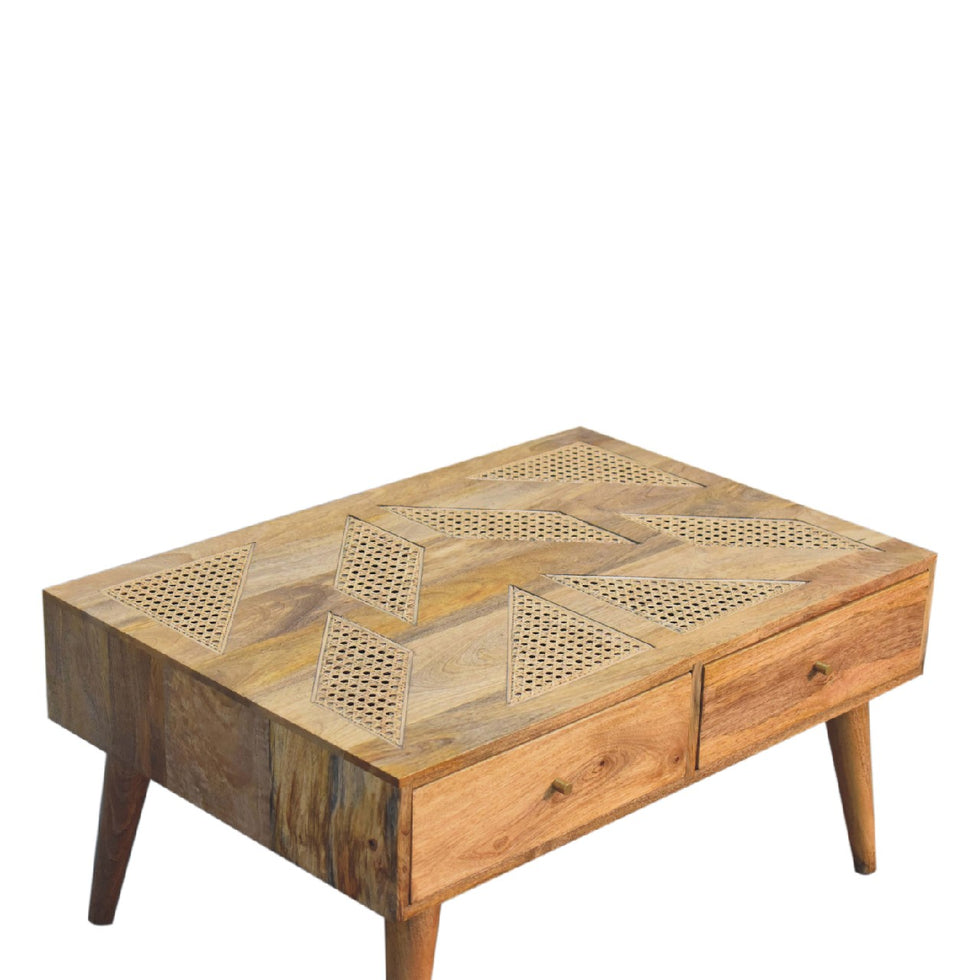 Artisan - Aztec Coffee Table in Oak-Ish, Woven