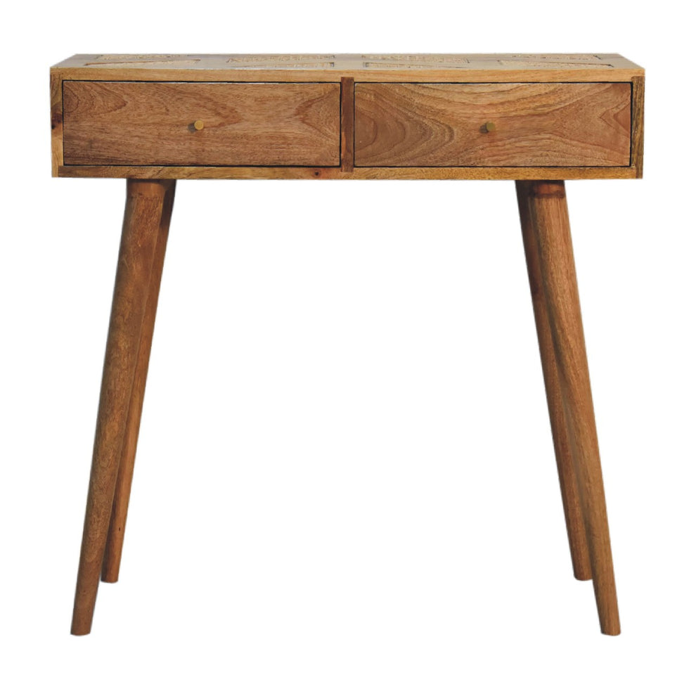 Artisan - Larissa Aztec Console Table in Oak-Ish