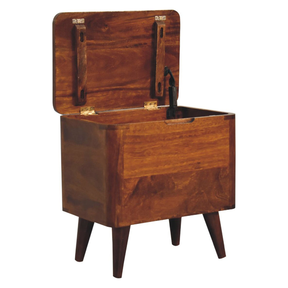 Artisan - Chestnut Lid-Up Storage Stool