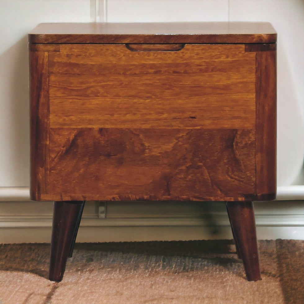 Artisan - Chestnut Lid-Up Storage Stool