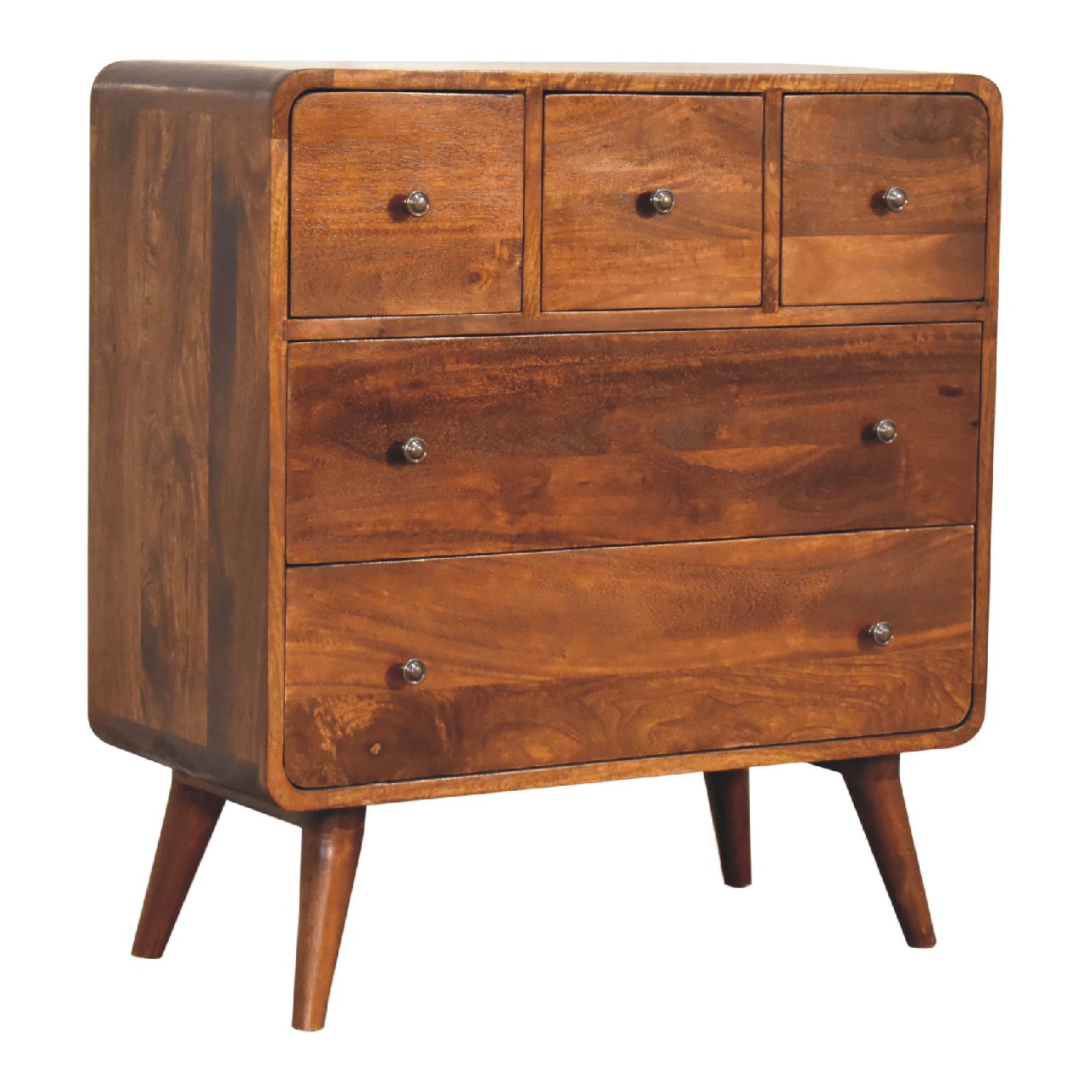 Artisan - 3 Over 2 Curved Chest in Chestnut