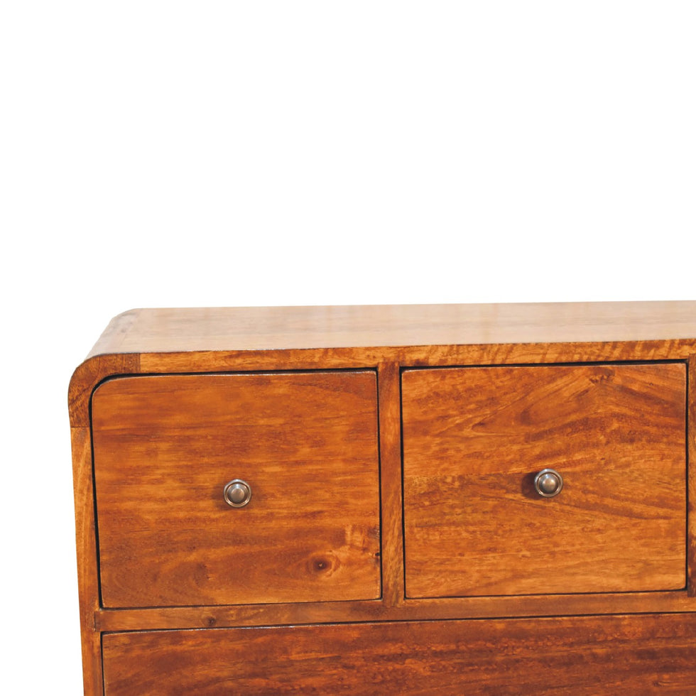 Artisan - 3 Over 2 Curved Chest in Chestnut