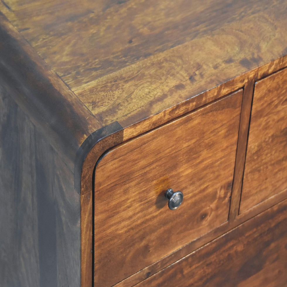 Artisan - 3 Over 2 Curved Chest in Chestnut