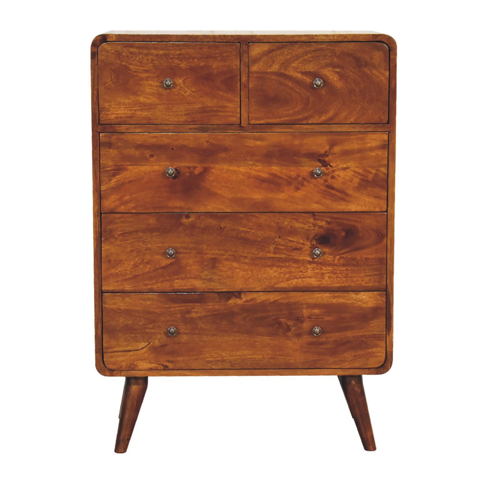 Artisan - 2 Over 3 Curved Chest in Chestnut
