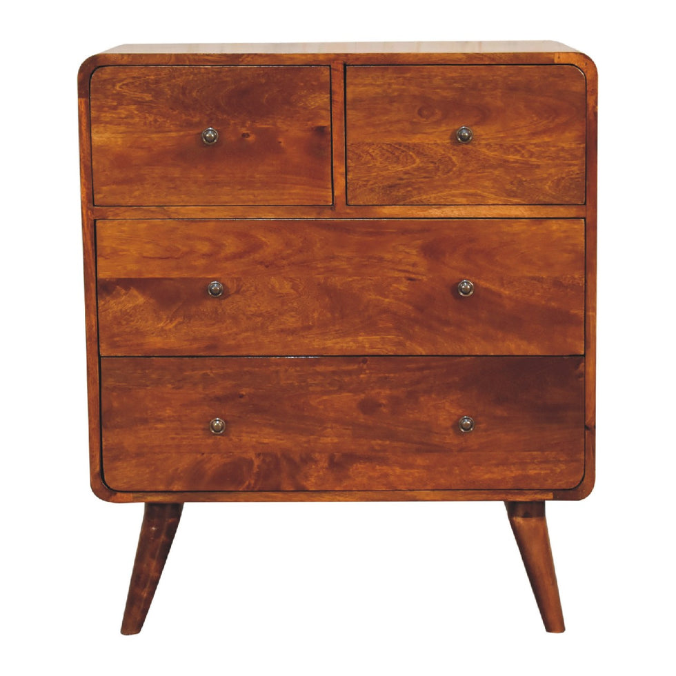 Artisan - 2 Over 2 Curved Chest in Chestnut