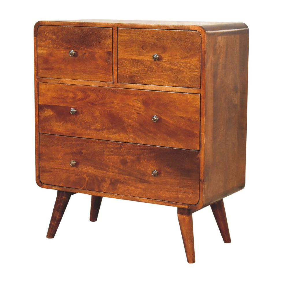 Artisan - 2 Over 2 Curved Chest in Chestnut