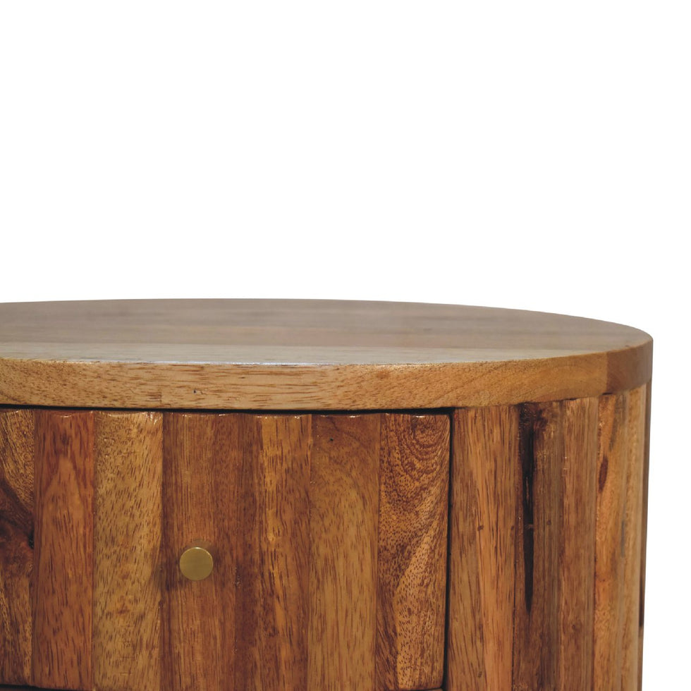Artisan - Stripe Nightstand in Oak-Ish