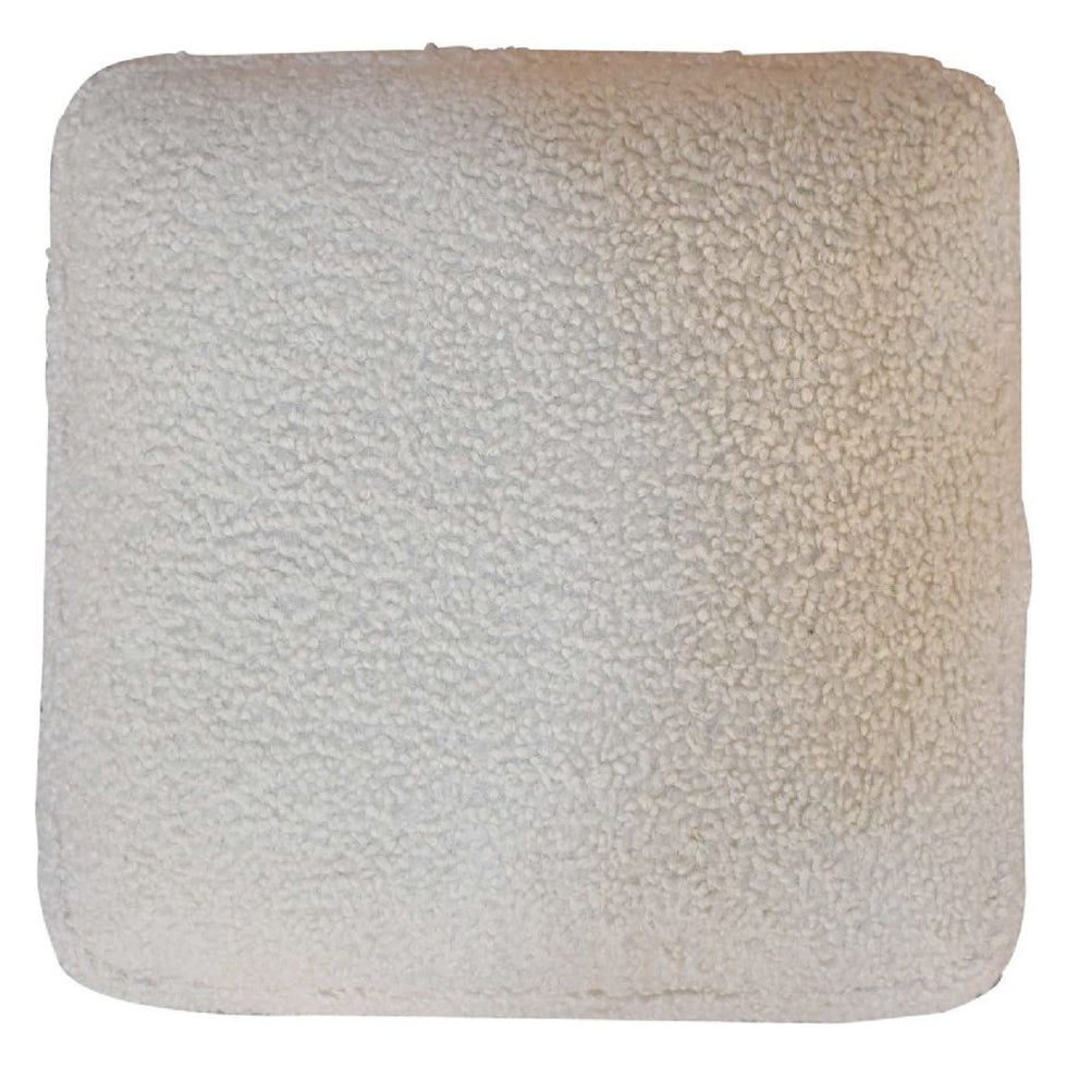 Artisan - Cream Boucle Squoval Bench