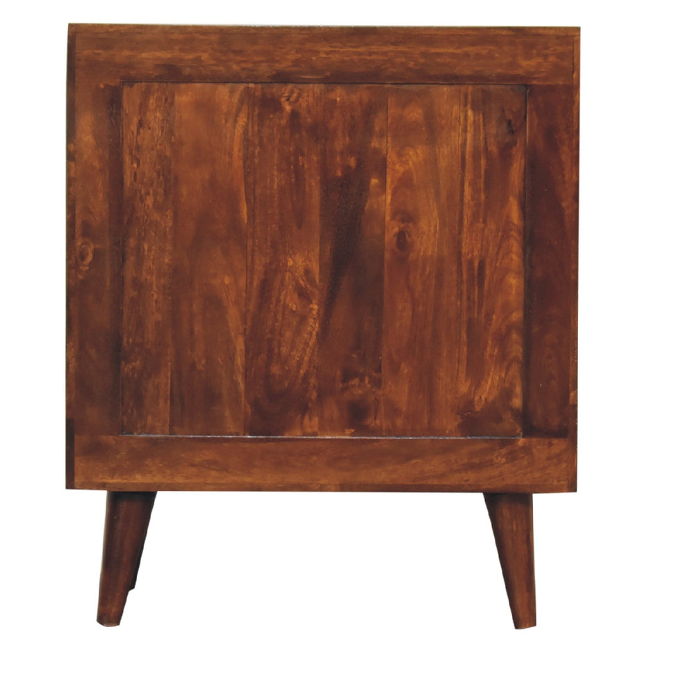 Artisan - Pineapple Carved Cabinet in Chestnut