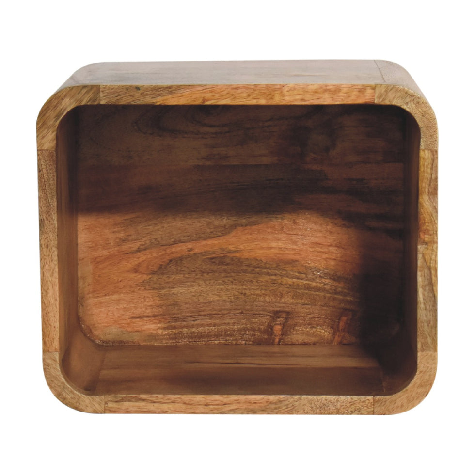 Artisan - Floating Open Nightstand in Oak-Ish
