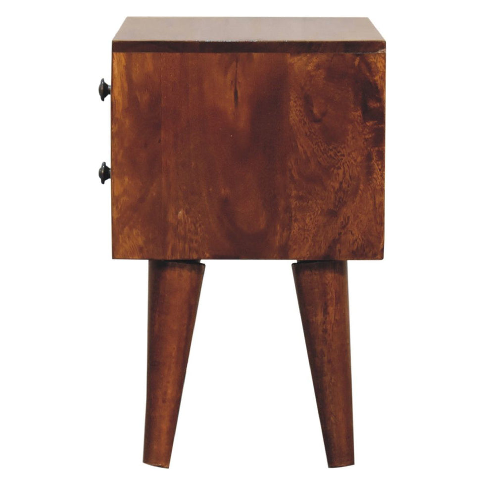 Artisan - Mini Chestnut Modern Nightstand