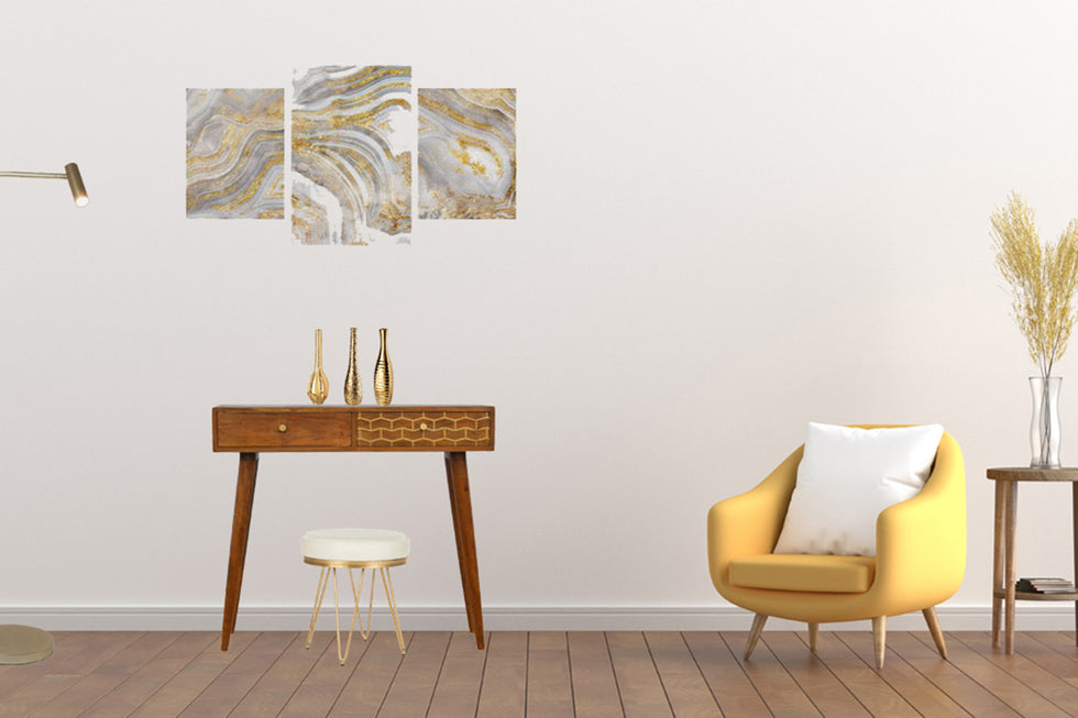 Artisan - Gold Art Pattern Console Table