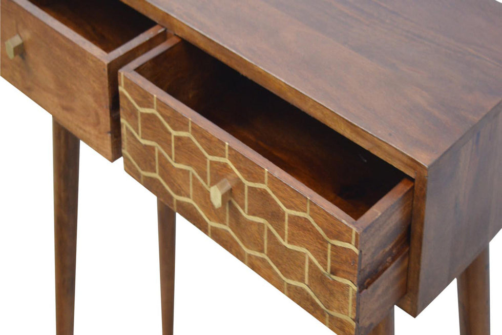 Artisan - Gold Art Pattern Console Table