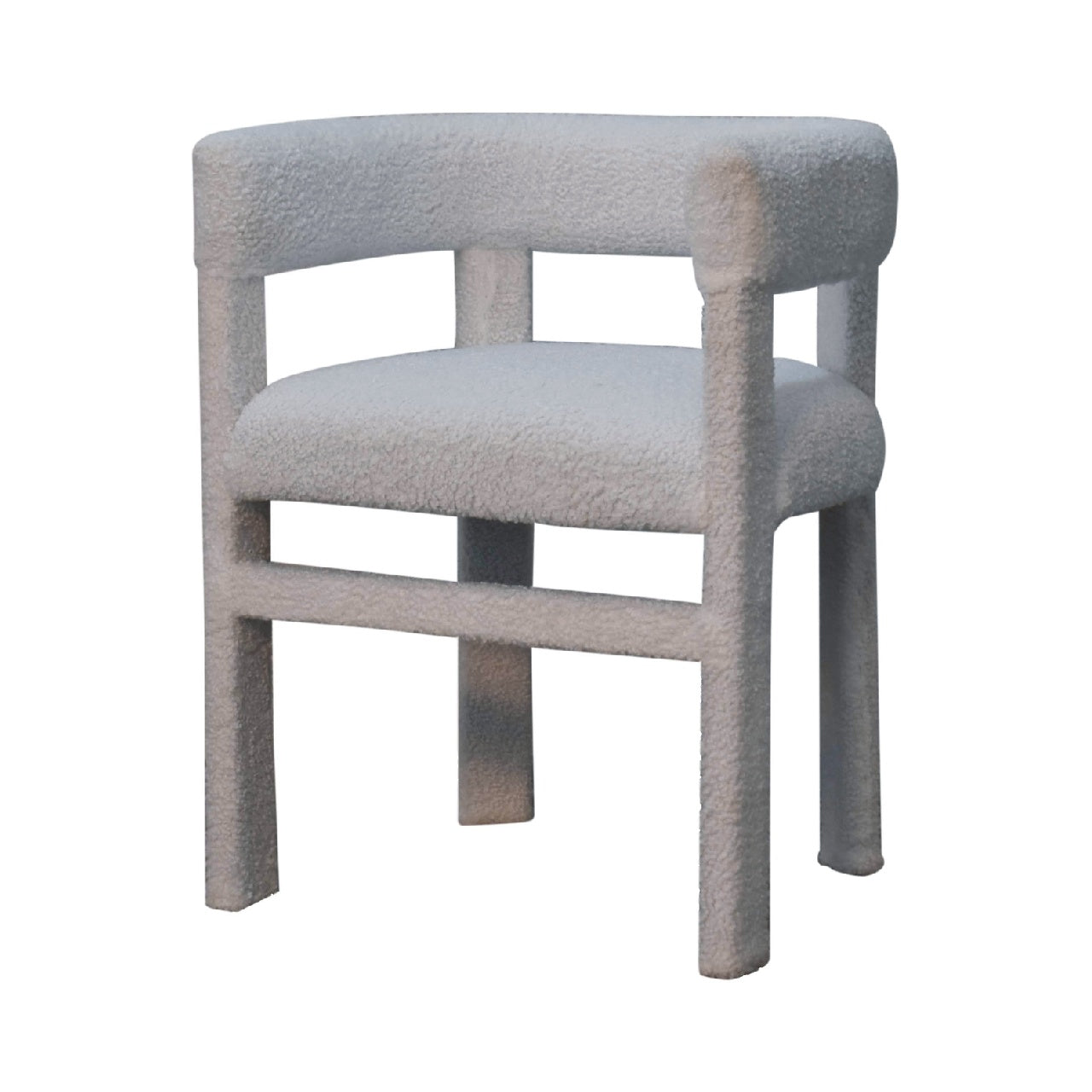 Artisan - Occasional Chair in White, Boucle