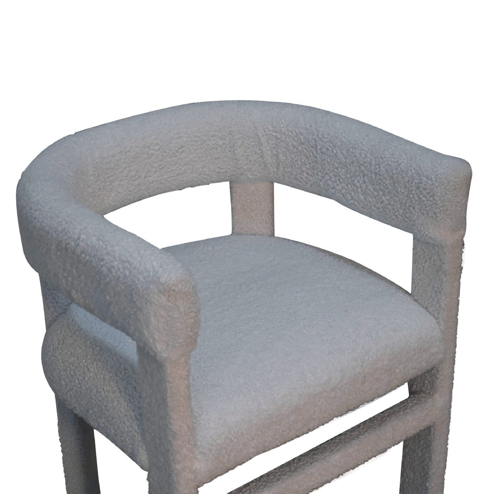 Artisan - Occasional Chair in White, Boucle