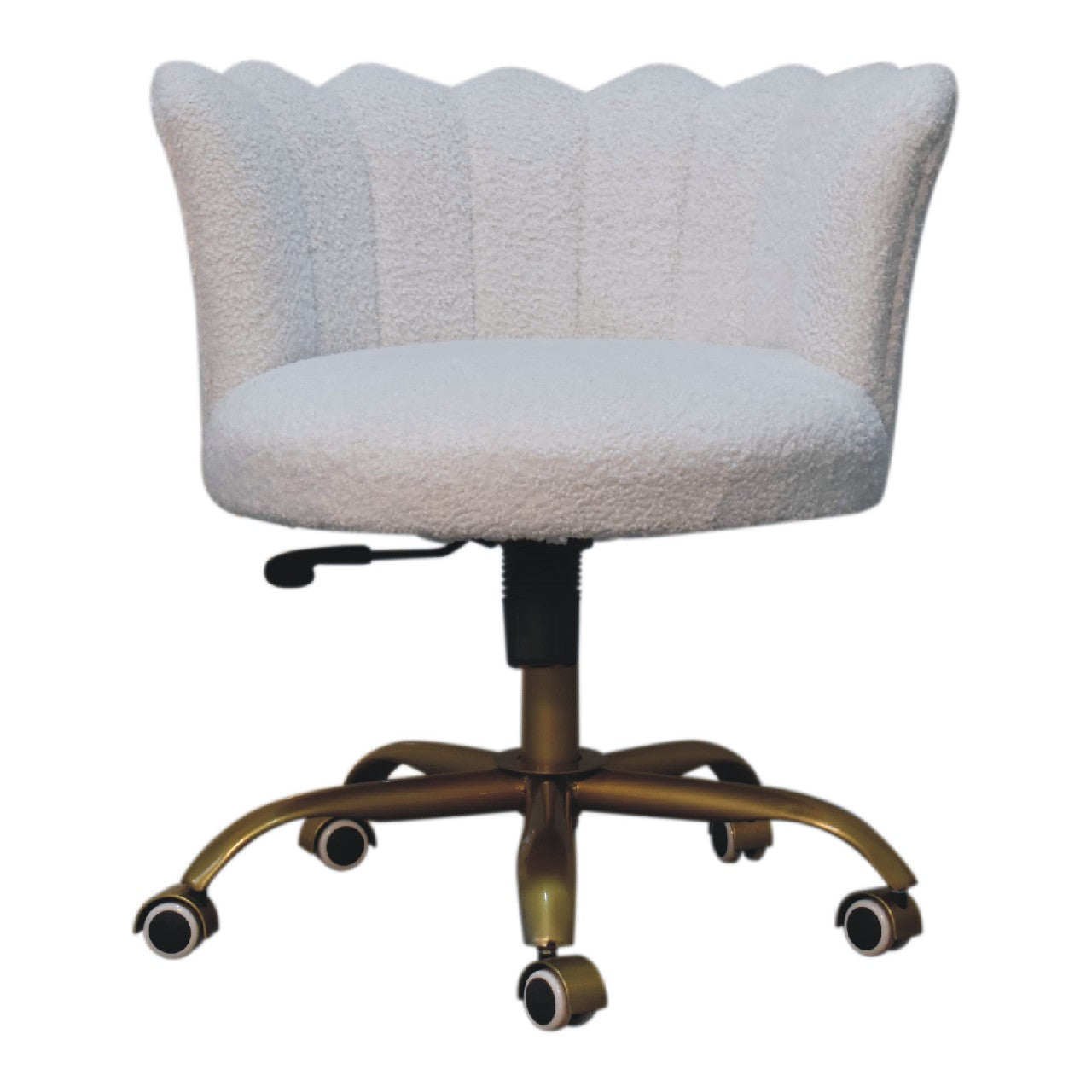 Artisan - Swivel Chair in White, Boucle