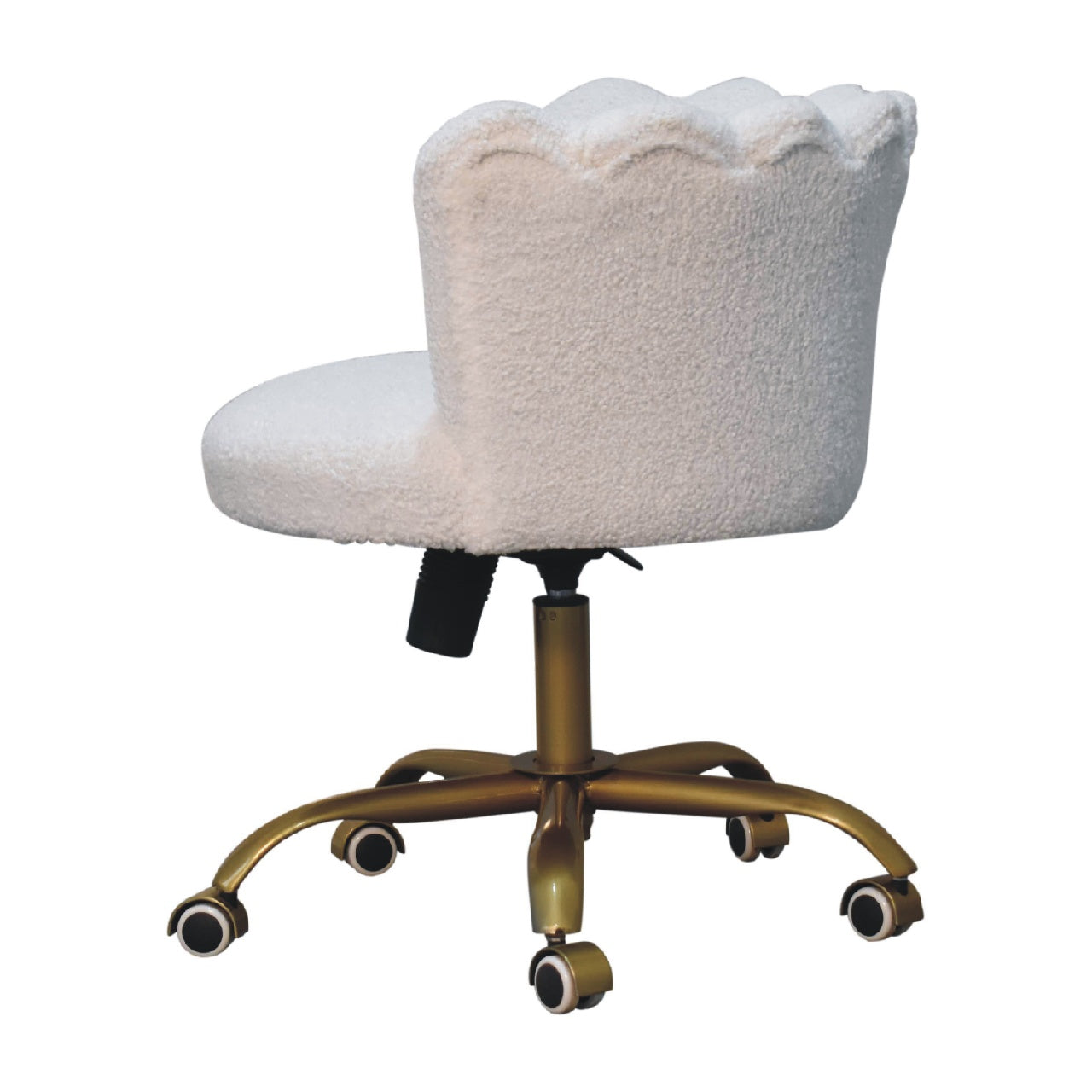 Artisan - Swivel Chair in White, Boucle
