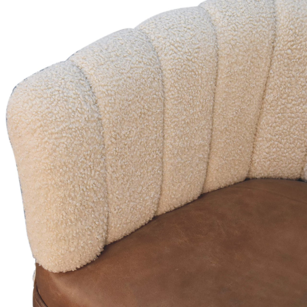 Artisan - Buffalo Armchair in Cream, Boucle