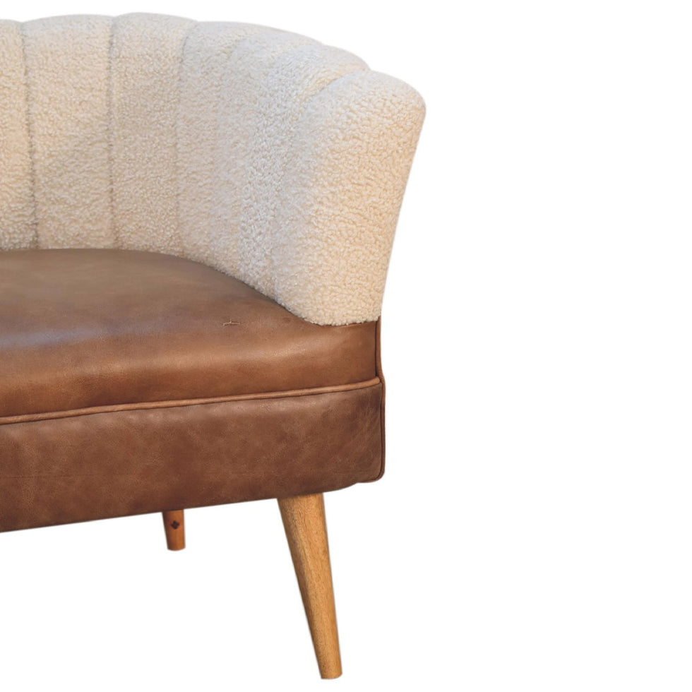 Artisan - Buffalo Armchair in Cream, Boucle