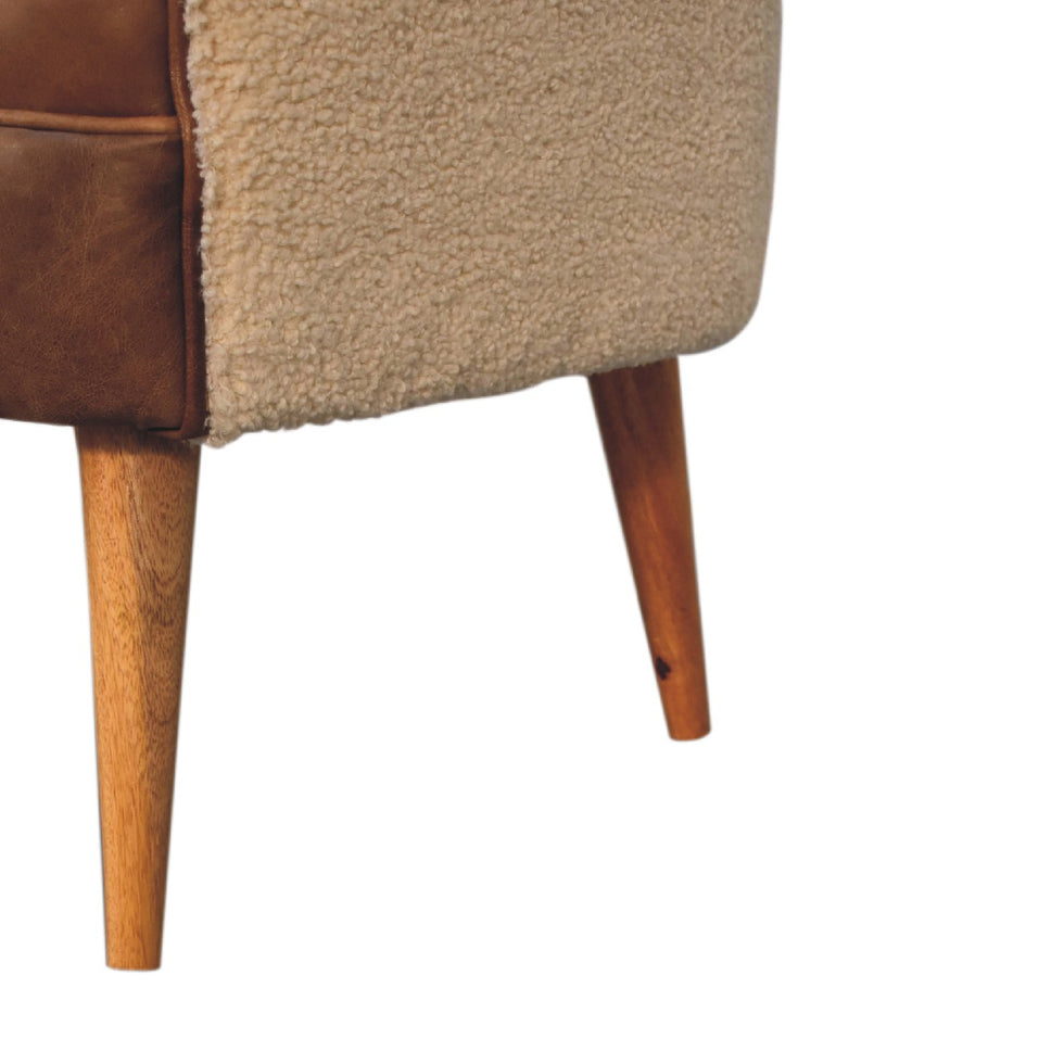 Artisan - Buffalo Armchair in Cream, Boucle