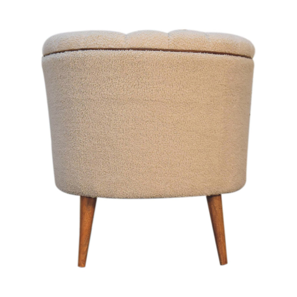 Artisan - Buffalo Armchair in Cream, Boucle
