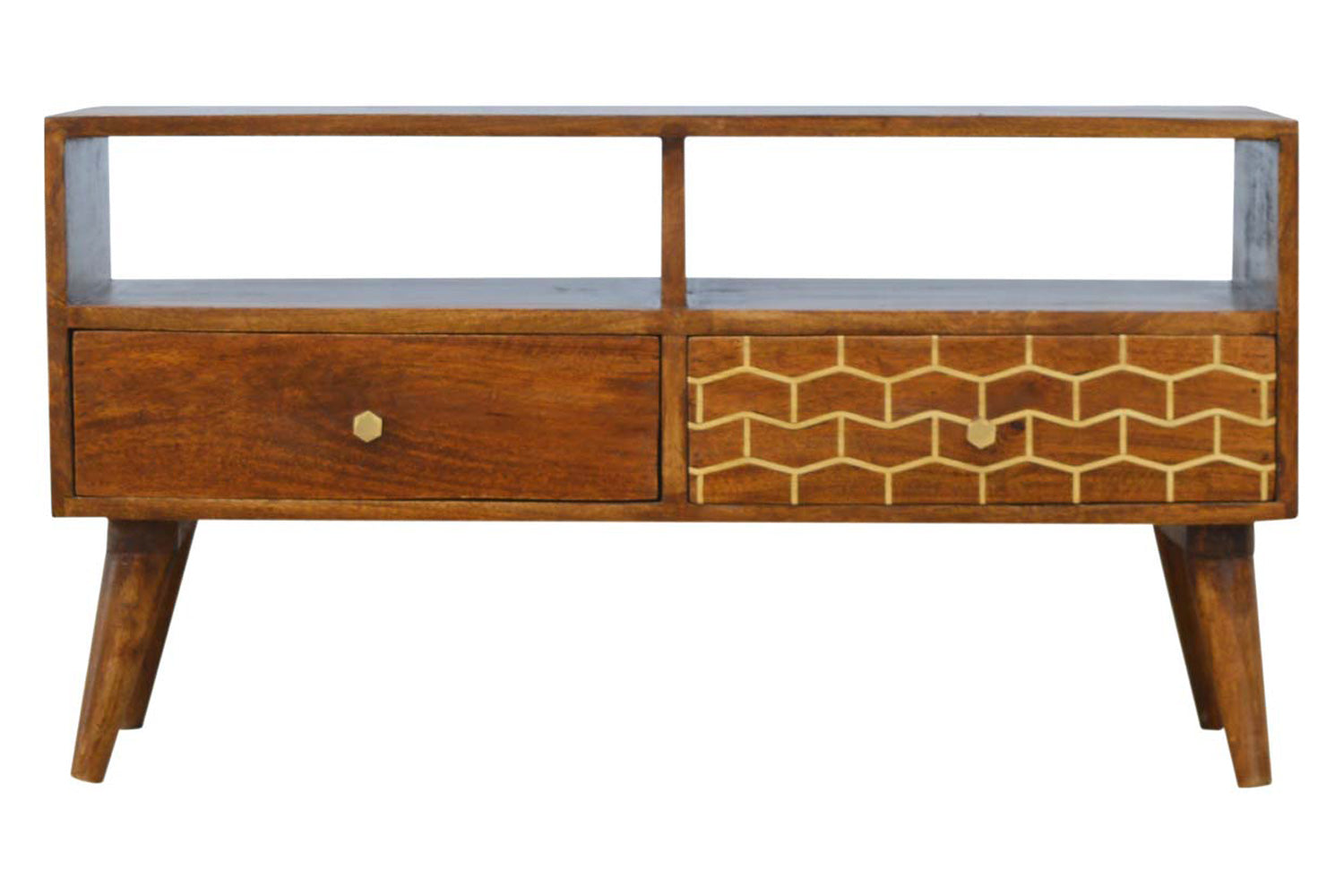 Artisan - Gold Art Pattern Drawer Media Unit