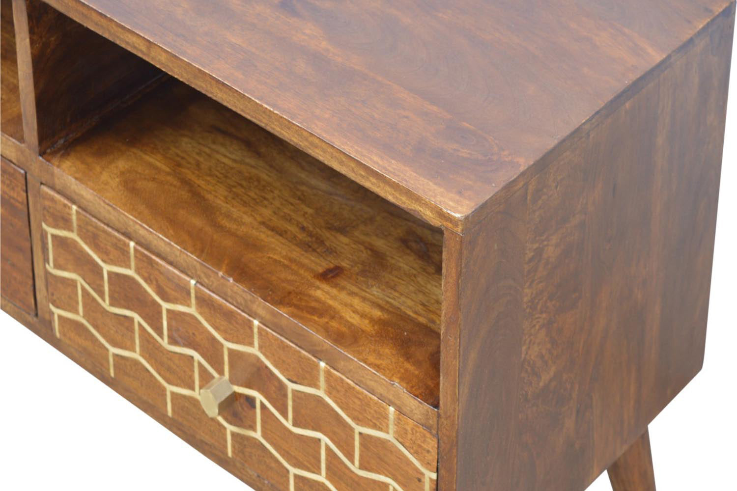 Artisan - Gold Art Pattern Drawer Media Unit