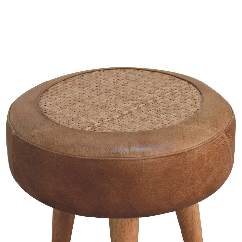 Artisan - Seagrass Buffalo Footstool