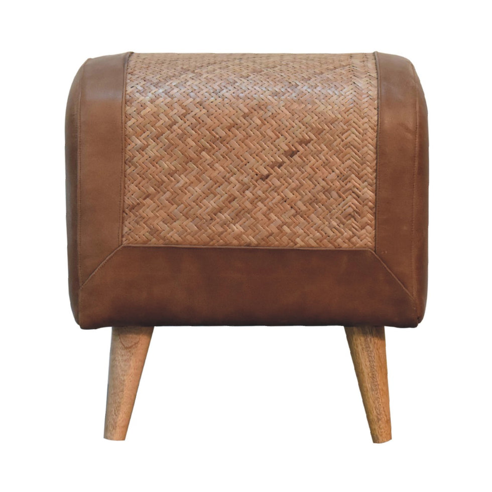 Artisan - Seagrass Buffalo Square Footstool