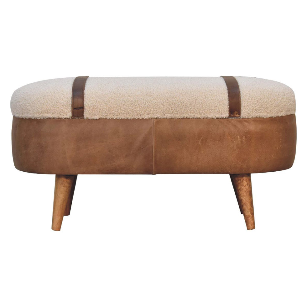 Artisan - Tan Buffalo Boucle Nordic Bench