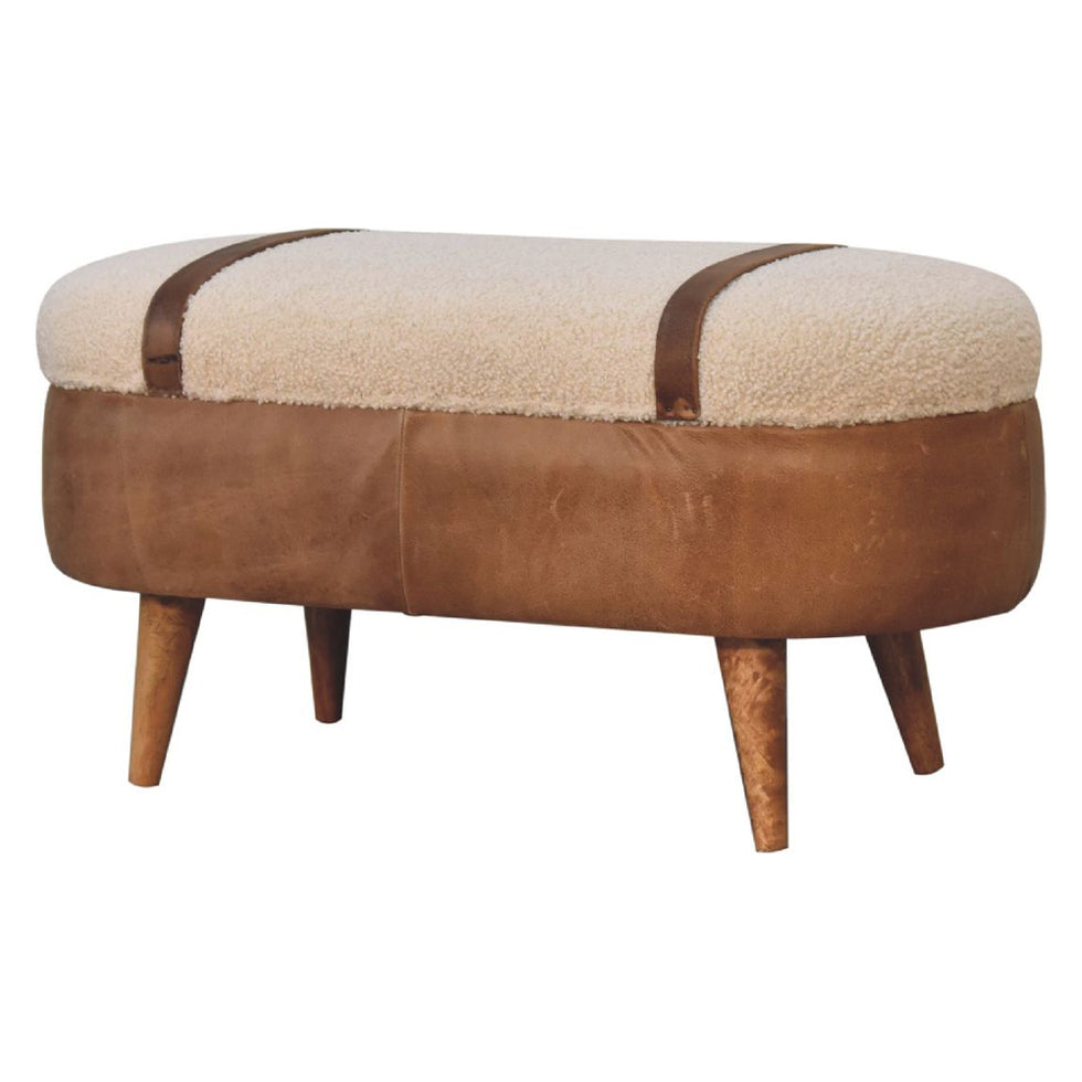Artisan - Tan Buffalo Boucle Nordic Bench