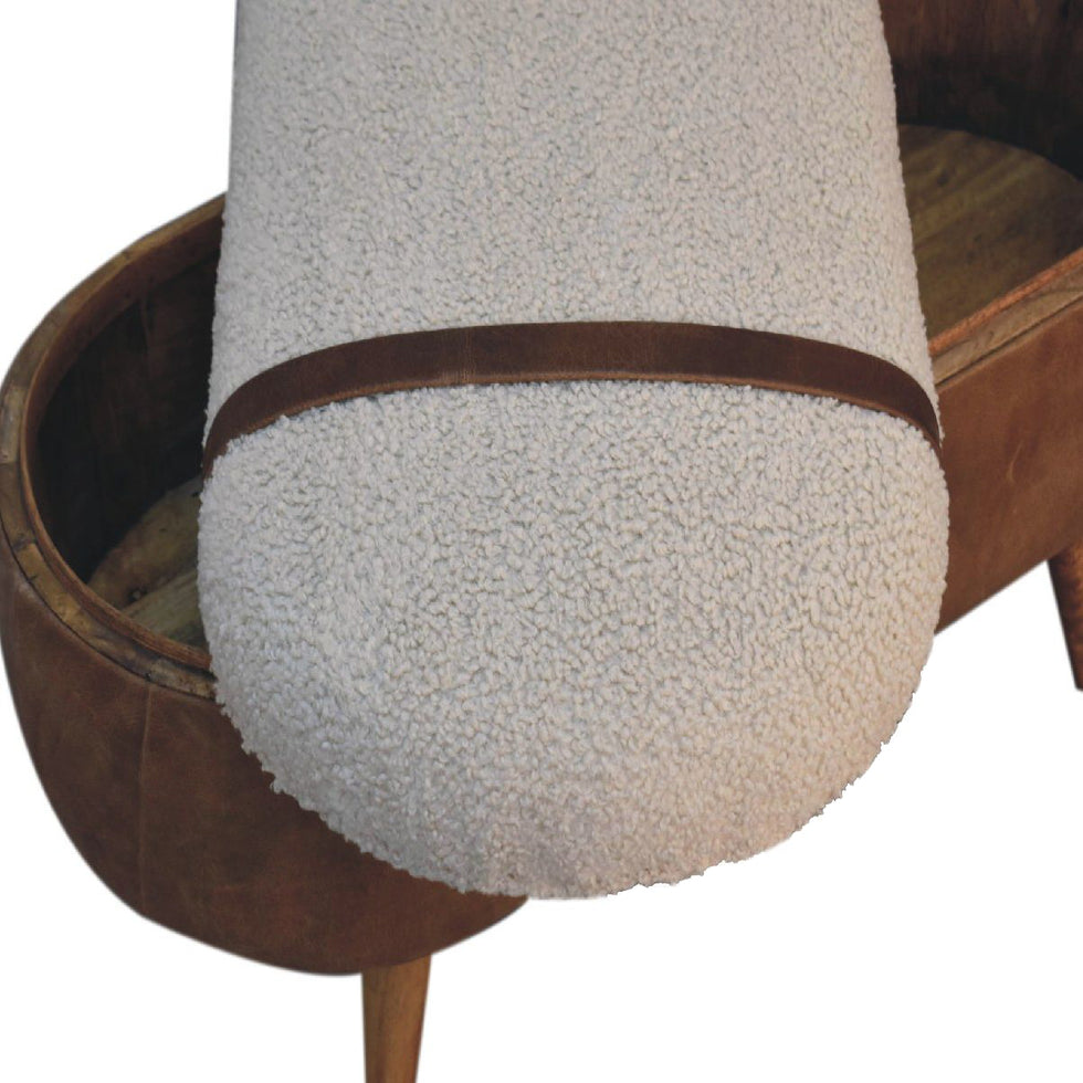 Artisan - Tan Buffalo Boucle Nordic Bench