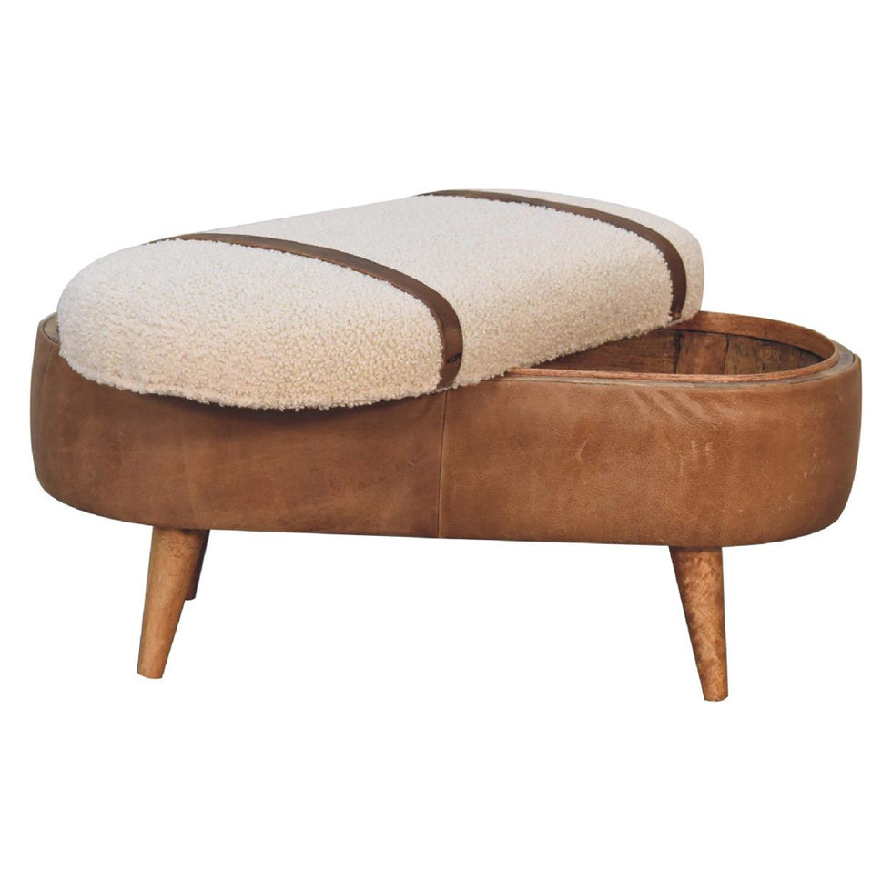 Artisan - Tan Buffalo Boucle Nordic Bench
